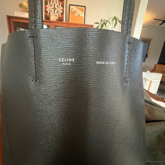 Celine Grain Calfskin Cabas Bag - Picture 2 of 7